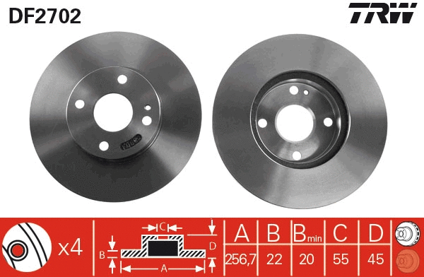 Brake Disc (DF2702)