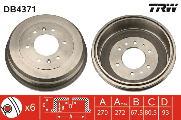 Brake Drum (DB4371)