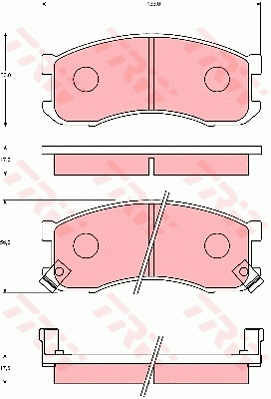 Brake Pad Set, disc brake (GDB7099)