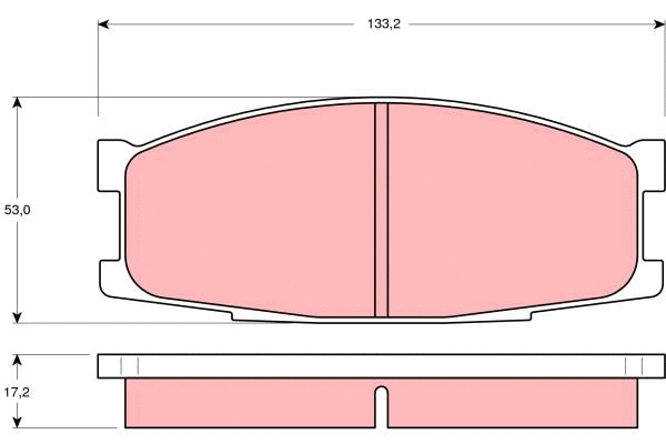 Brake Pad Set, disc brake (GDB1022)