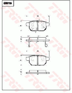 Brake Pad Set, disc brake (GDB7729DT)