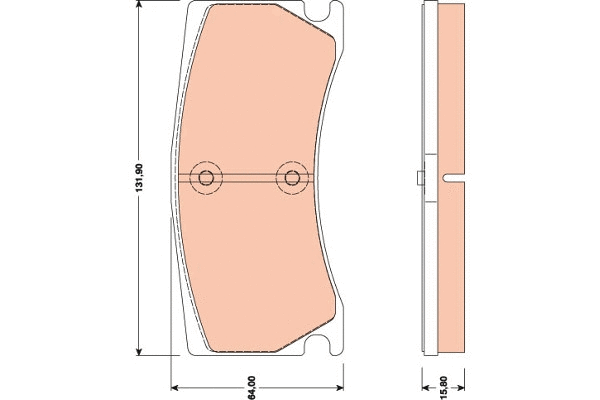Brake Pad Set, disc brake (GDB1801)