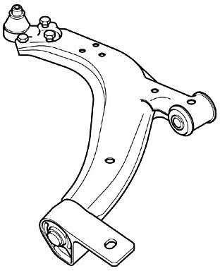 Control/Trailing Arm, wheel suspension (JTC269)