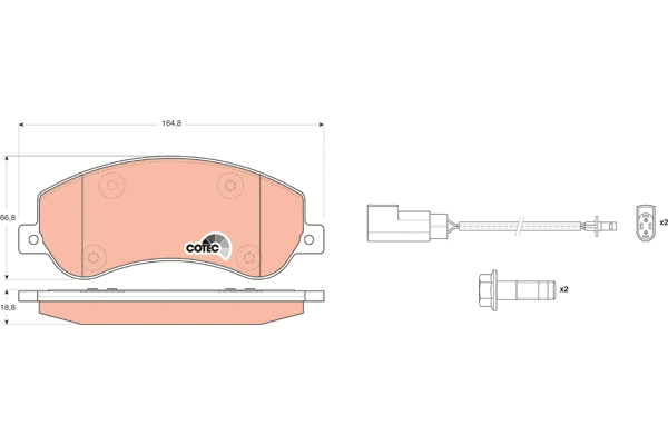 Brake Pad Set, disc brake (GDB1724)