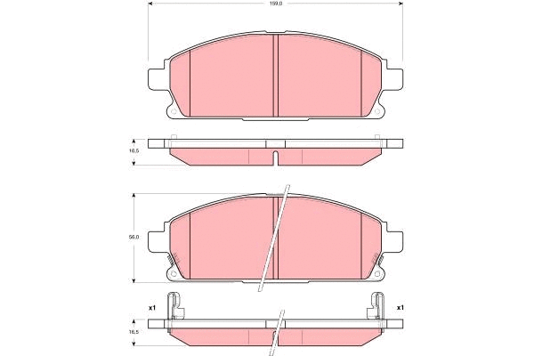 Brake Pad Set, disc brake (GDB3295)