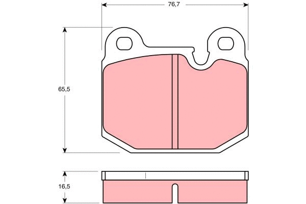 Brake Pad Set, disc brake (GDB654)