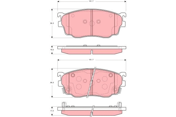 Brake Pad Set, disc brake (GDB3253)