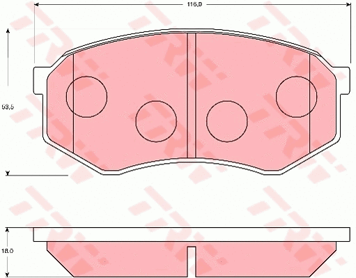 Brake Pad Set, disc brake (GDB7181)