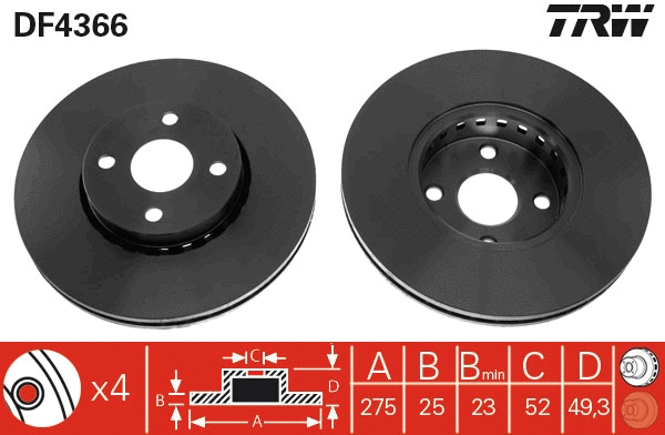 Brake Disc (DF4366)