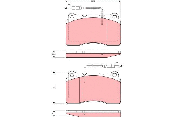 Brake Pad Set, disc brake (GDB1431)