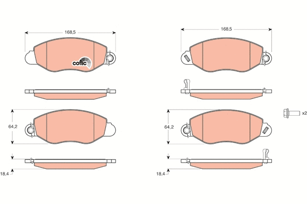 Brake Pad Set, disc brake (GDB1461)