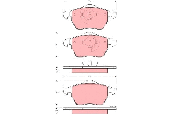 Brake Pad Set, disc brake (GDB1429)
