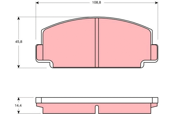 Brake Pad Set, disc brake (GDB130)