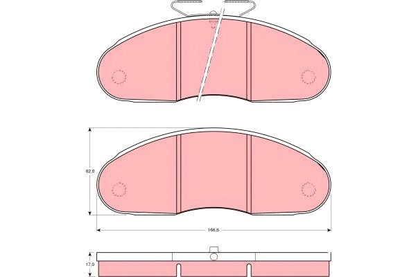 Brake Pad Set, disc brake (GDB827)