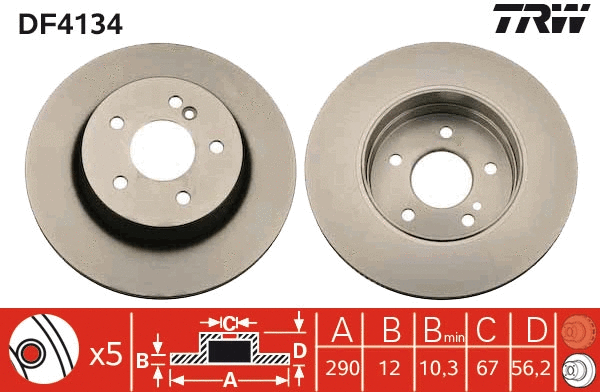 Brake Disc (DF4134)