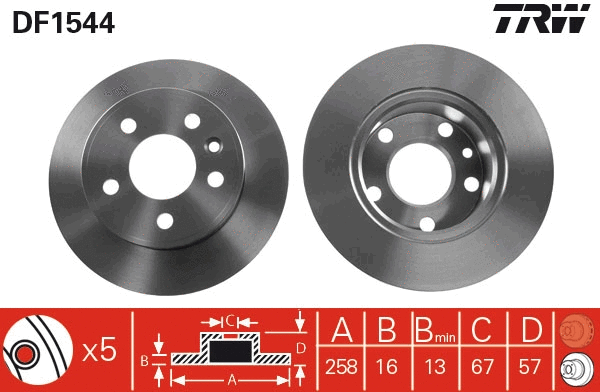 Brake Disc (DF1544)