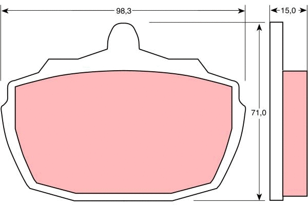 Brake Pad Set, disc brake (GDB752)