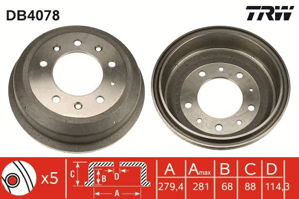 Brake Drum (DB4078)