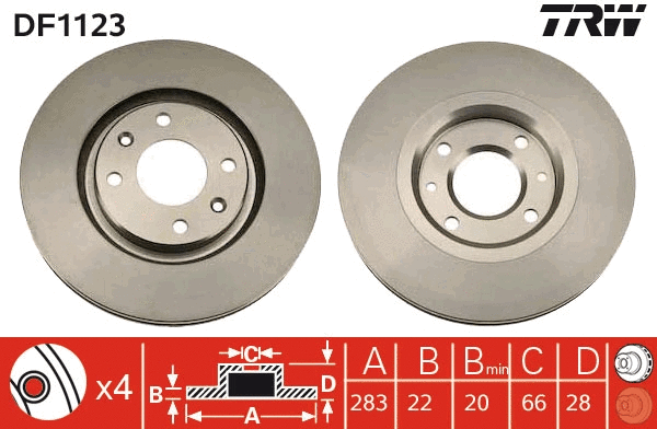 Brake Disc (DF1123)