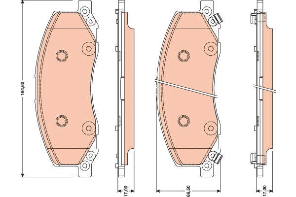 Brake Pad Set, disc brake (GDB1781)