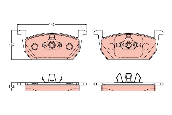 Brake Pad Set, disc brake (GDB2159)