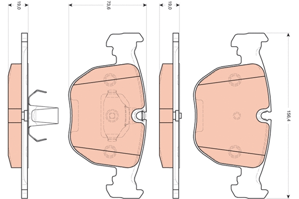 Brake Pad Set, disc brake (GDB1702)