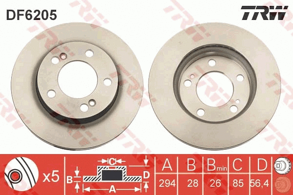 Brake Disc (DF6205)