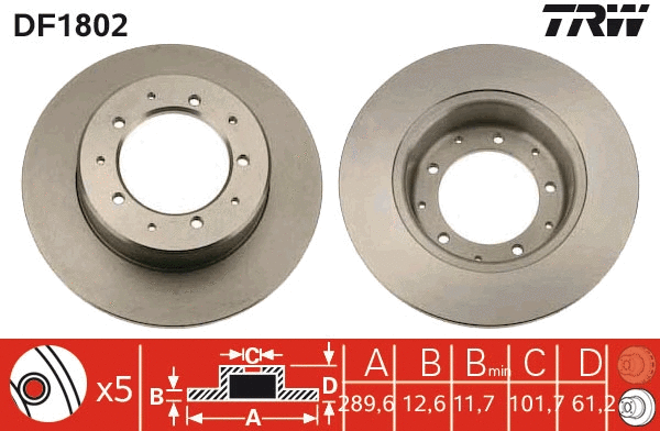 Brake Disc (DF1802)