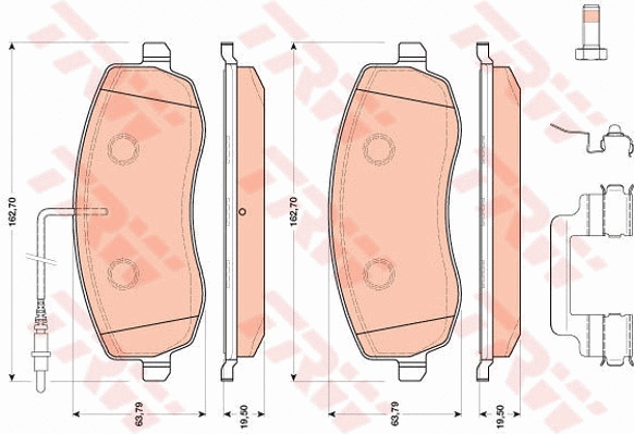 Brake Pad Set, disc brake (GDB1820)