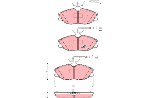 Brake Pad Set, disc brake (GDB1423)