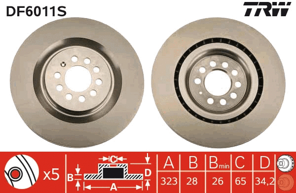 Brake Disc (DF6011S)