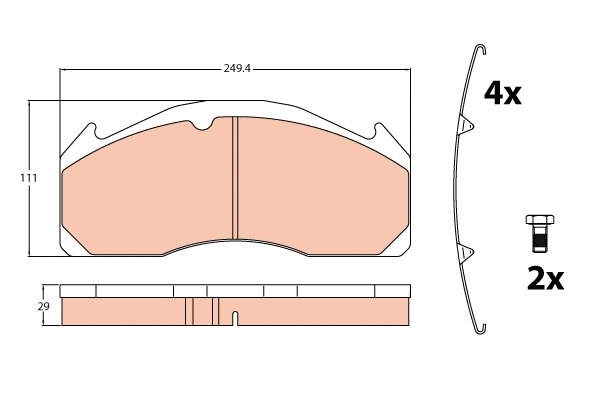 Brake Pad Set, disc brake (GDB5085)
