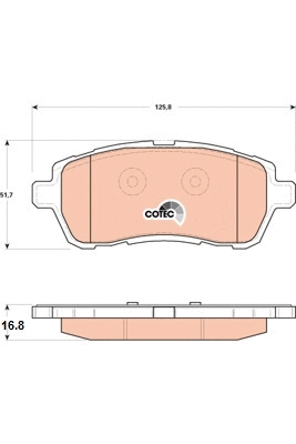Brake Pad Set, disc brake (GDB1893)