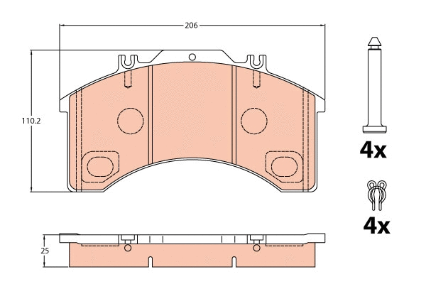 Brake Pad Set, disc brake (GDB5022)