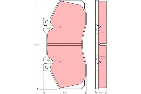 Brake Pad Set, disc brake (GDB481)