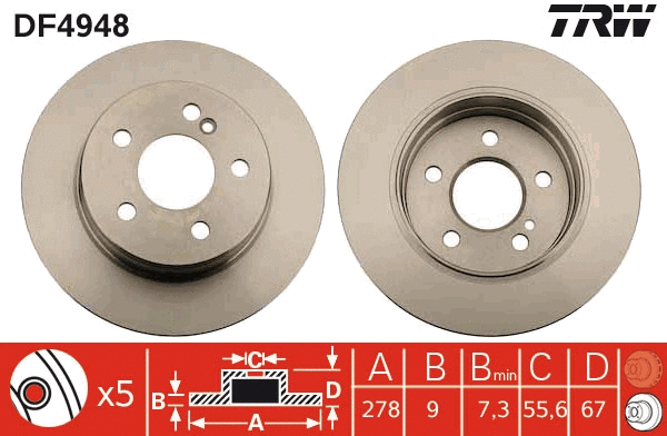 Brake Disc (DF4948)