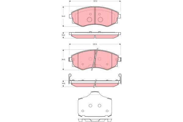Brake Pad Set, disc brake (GDB3365)
