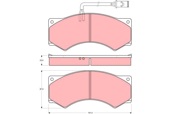 Brake Pad Set, disc brake (GDB5054)