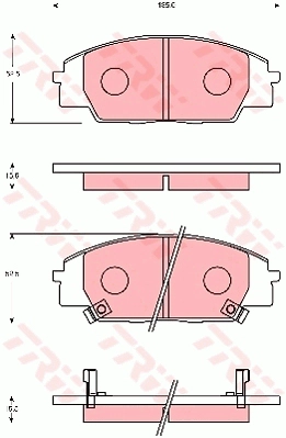 Brake Pad Set, disc brake (GDB7248AT)