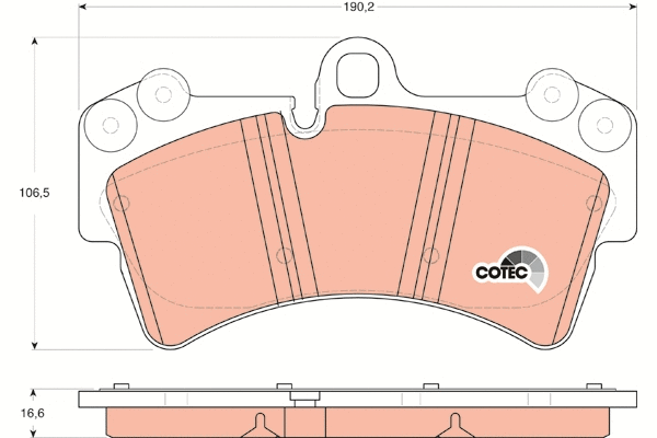 Brake Pad Set, disc brake (GDB1548)