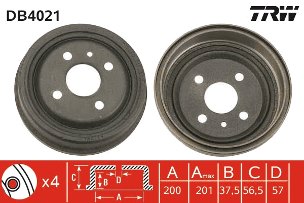 Brake Drum (DB4021)