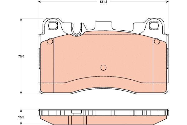 Brake Pad Set, disc brake (GDB1906)