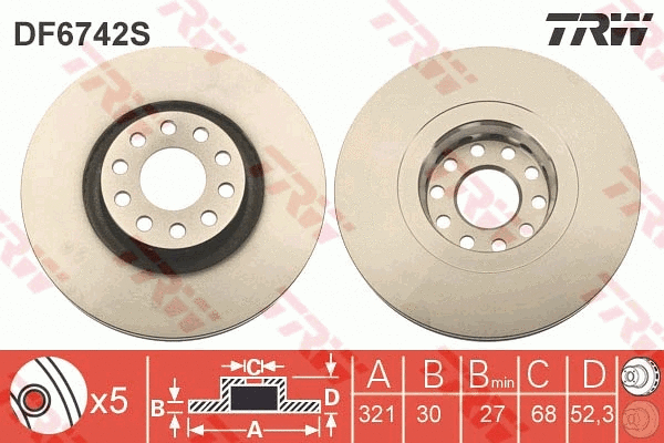 Brake Disc (DF6742S)