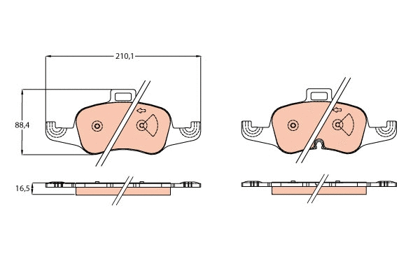 Brake Pad Set, disc brake (GDB2120)