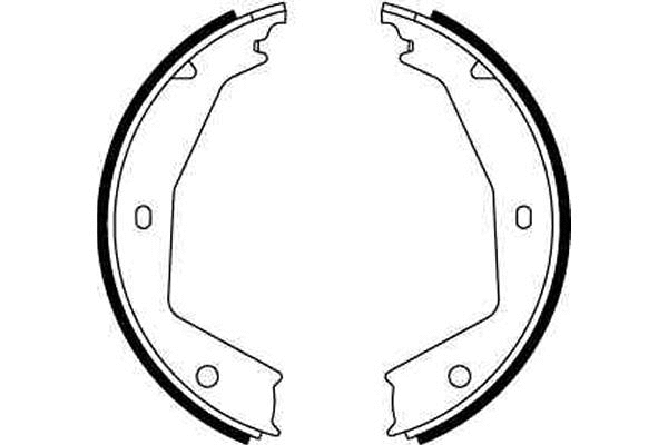 Brake Shoe Set, parking brake