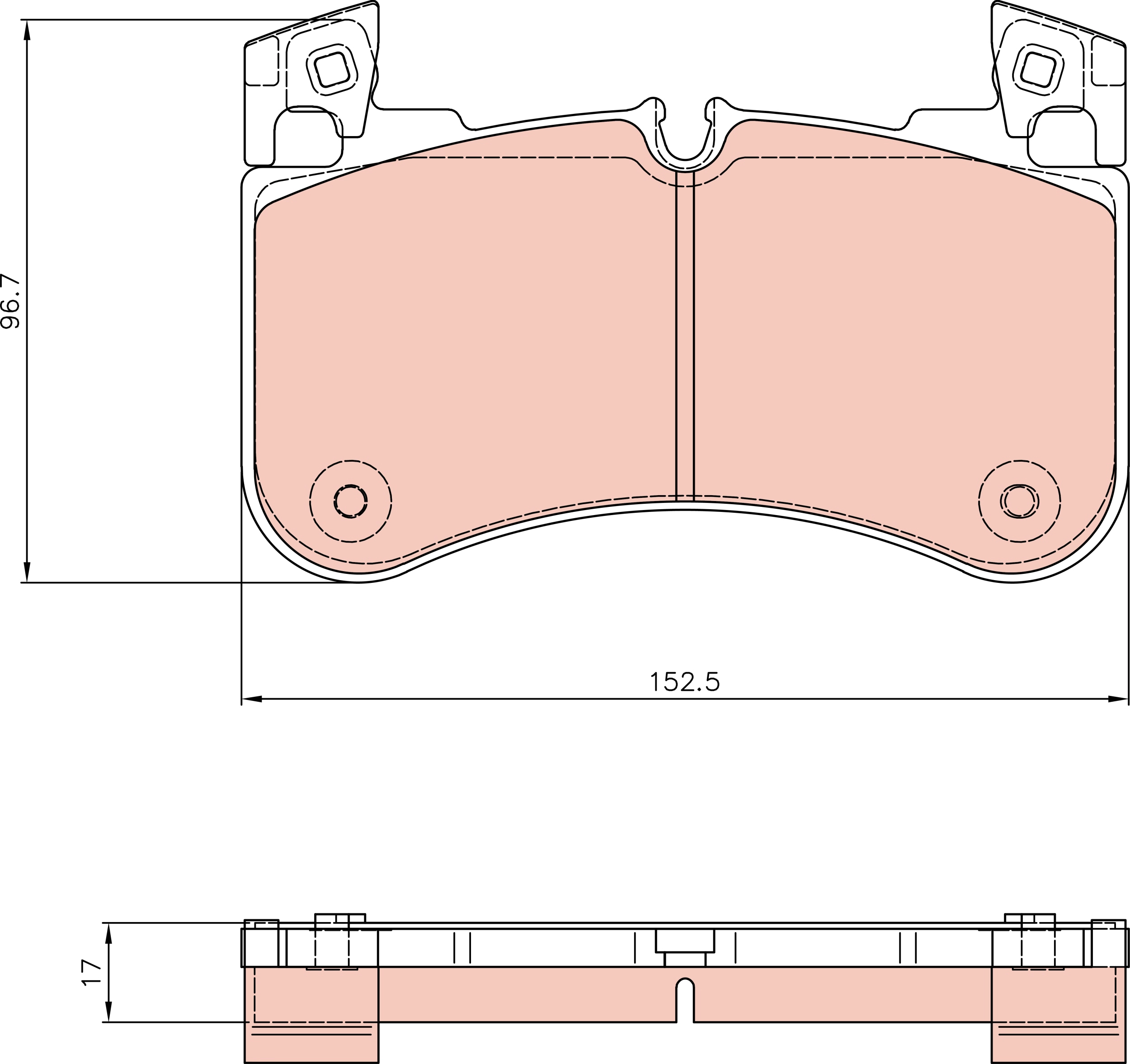 Brake Pad Set, disc brake (GDB8256)