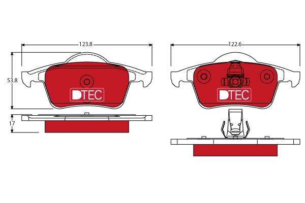 Brake Pad Set, disc brake (GDB1389DTE)