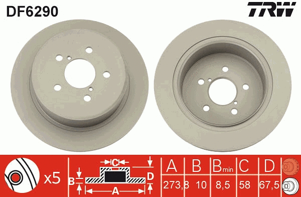 Brake Disc (DF6290)