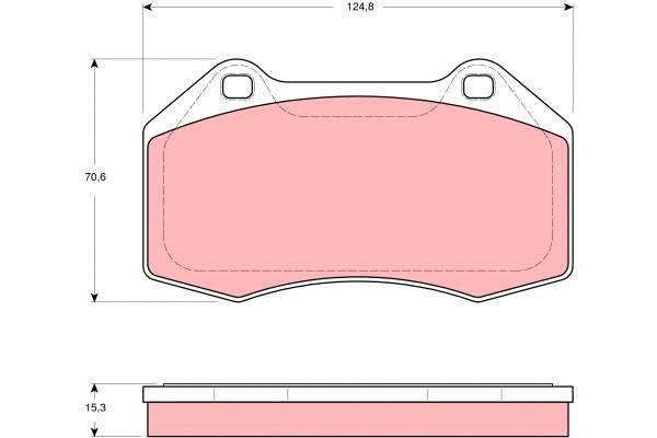 Brake Pad Set, disc brake (GDB1606)