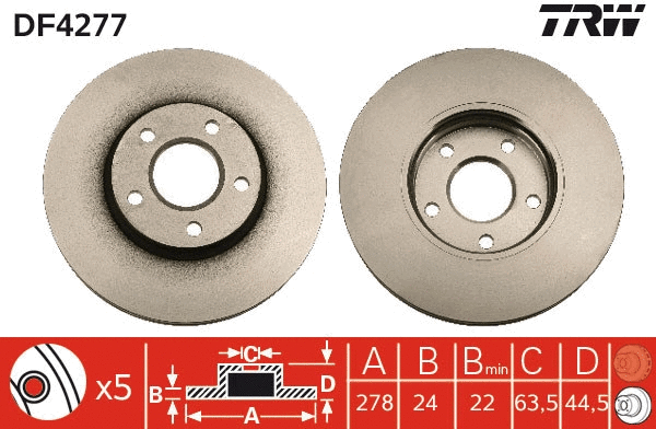 Brake Disc (DF4277)